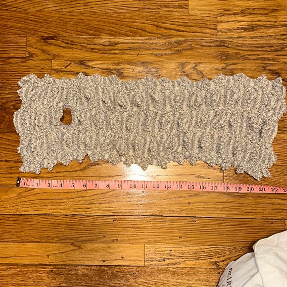 Smartworks light grey marled ruffle scarf - Picture 2 of 4